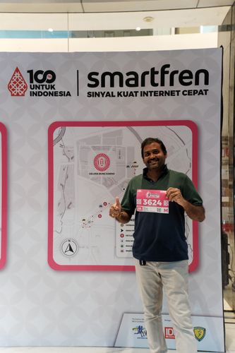Race photo from Smartfren Run 2024