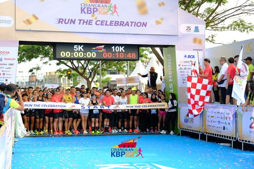 Race photo from CISANGKAN KBP CITY RUN 2025