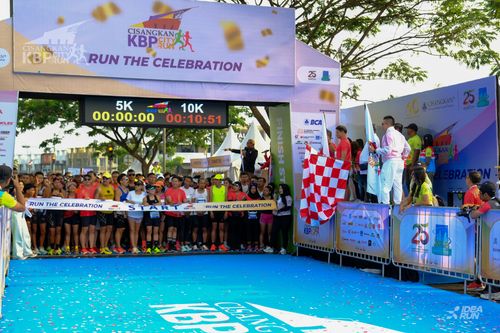 Race photo from CISANGKAN KBP CITY RUN 2025