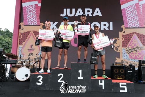 Race photo from Smartfren Run 2024
