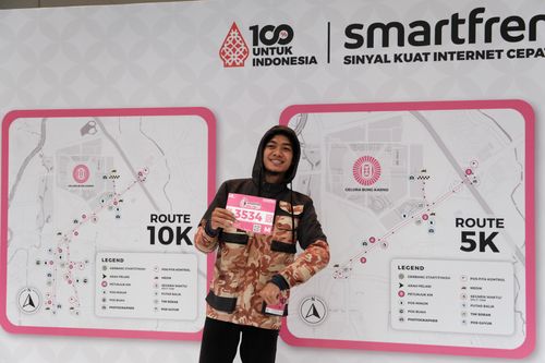 Race photo from Smartfren Run 2024
