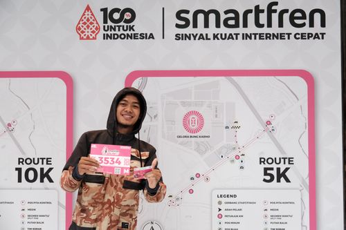 Race photo from Smartfren Run 2024