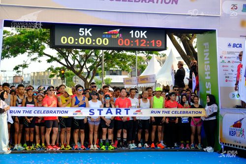 Race photo from CISANGKAN KBP CITY RUN 2025