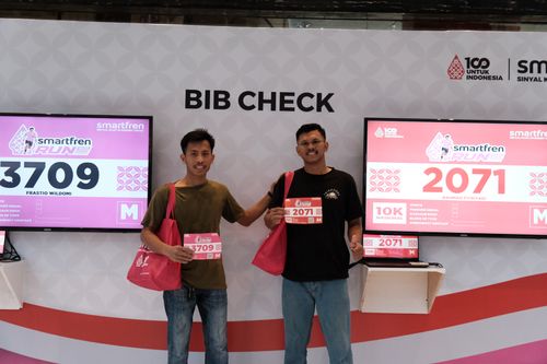 Race photo from Smartfren Run 2024
