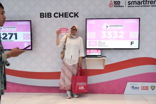 Race photo from Smartfren Run 2024