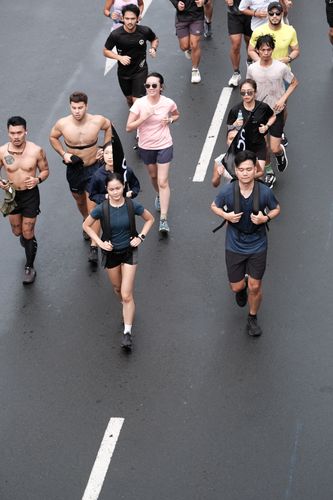 Race photo from Road to BAF Lions Run 2024