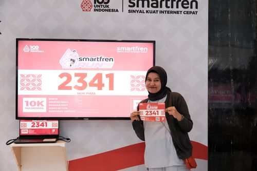 Race photo from Smartfren Run 2024