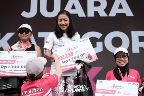 Race photo from Smartfren Run 2024