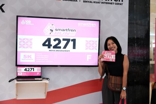 Race photo from Smartfren Run 2024