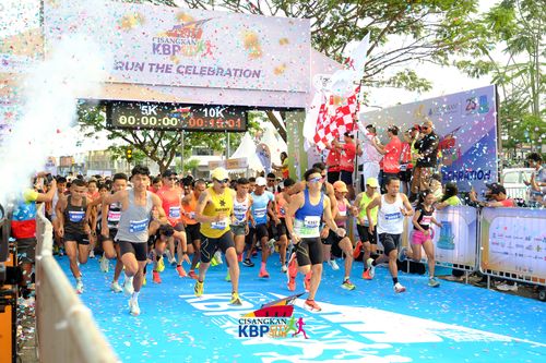 Race photo from CISANGKAN KBP CITY RUN 2025