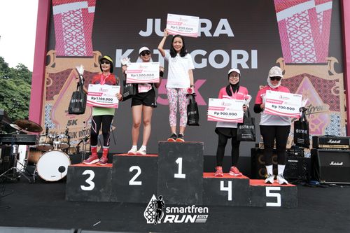 Race photo from Smartfren Run 2024