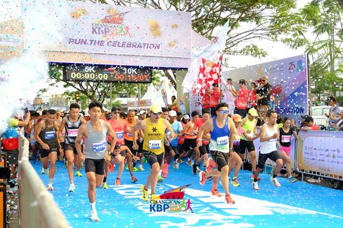 Race photo from CISANGKAN KBP CITY RUN 2025