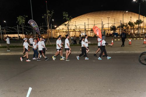 Race photo from PIK NITE RUN VIBES