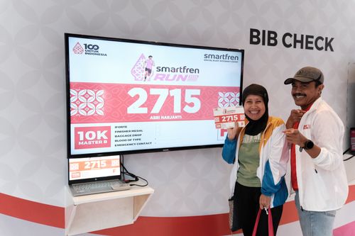 Race photo from Smartfren Run 2024