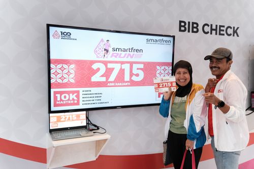 Race photo from Smartfren Run 2024