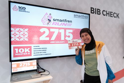 Race photo from Smartfren Run 2024