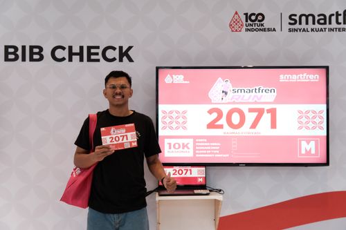 Race photo from Smartfren Run 2024