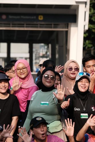 Race photo from Lari Bareng Yuk!