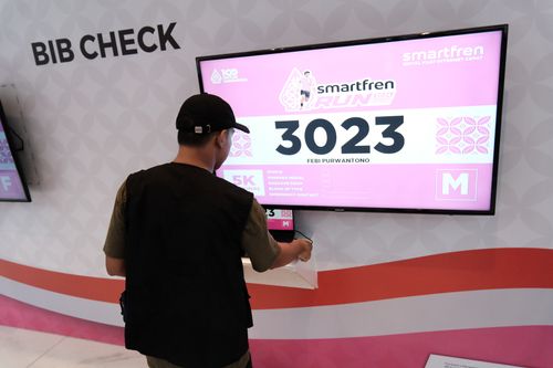 Race photo from Smartfren Run 2024