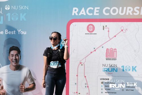 Race photo from Nu Skin Run 10K