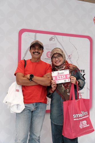Race photo from Smartfren Run 2024