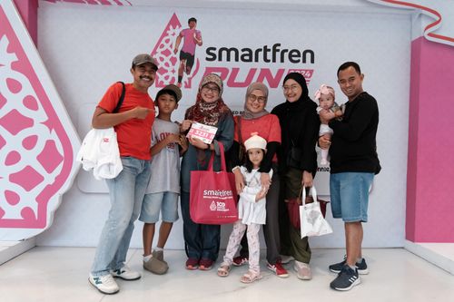 Race photo from Smartfren Run 2024