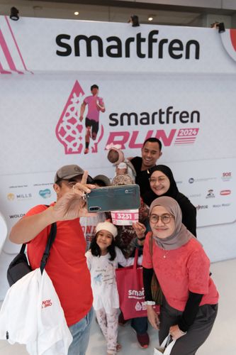 Race photo from Smartfren Run 2024