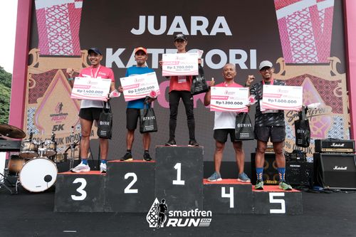 Race photo from Smartfren Run 2024