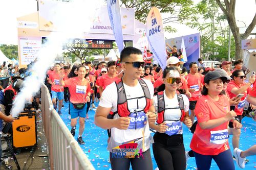 Race photo from CISANGKAN KBP CITY RUN 2025