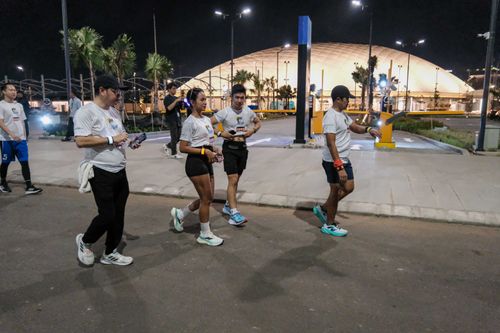Race photo from PIK NITE RUN VIBES