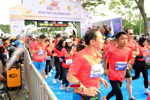 Race photo from CISANGKAN KBP CITY RUN 2025