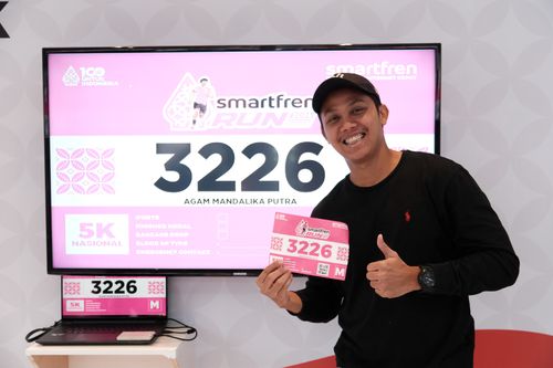 Race photo from Smartfren Run 2024