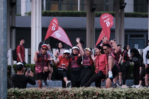 Race photo from Assurance Fun Run 2024