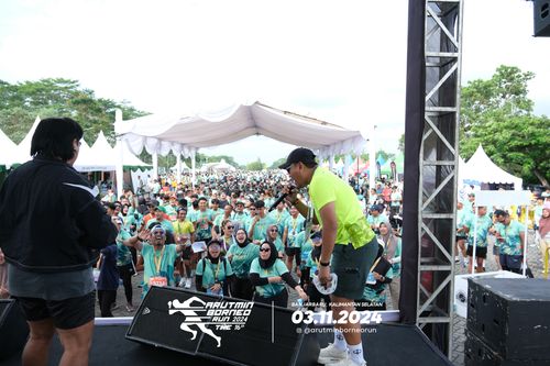 Race photo from Arutmin Borneo Run 2024