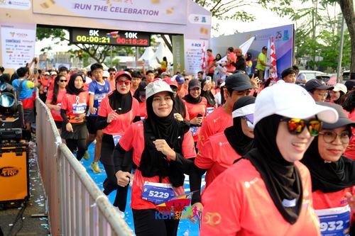 Race photo from CISANGKAN KBP CITY RUN 2025