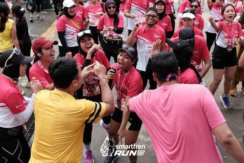 Race photo from Smartfren Run 2024