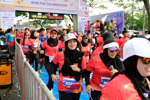 Race photo from CISANGKAN KBP CITY RUN 2025