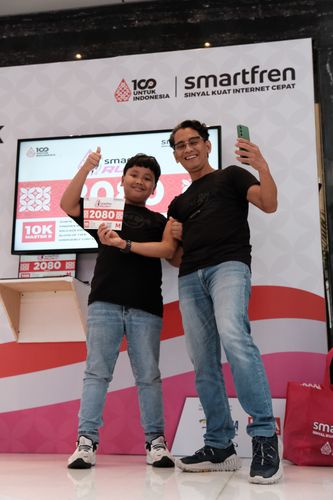 Race photo from Smartfren Run 2024