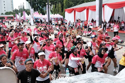 Race photo from Smartfren Run 2024
