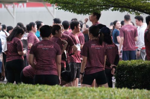 Race photo from Assurance Fun Run 2024