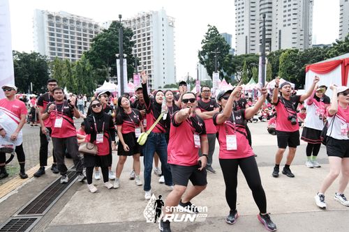 Race photo from Smartfren Run 2024