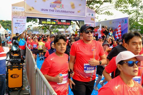Race photo from CISANGKAN KBP CITY RUN 2025