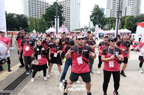 Race photo from Smartfren Run 2024