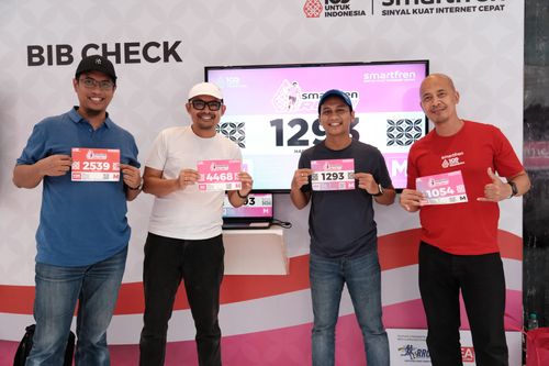 Race photo from Smartfren Run 2024