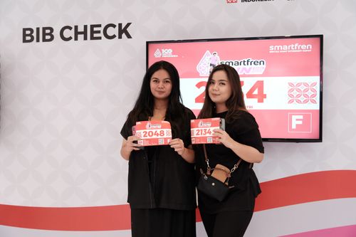 Race photo from Smartfren Run 2024
