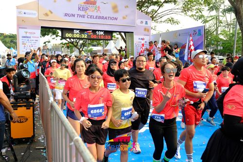 Race photo from CISANGKAN KBP CITY RUN 2025