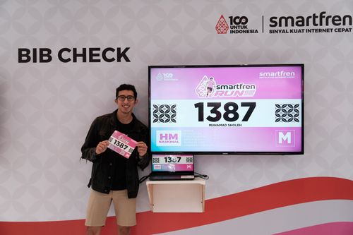 Race photo from Smartfren Run 2024