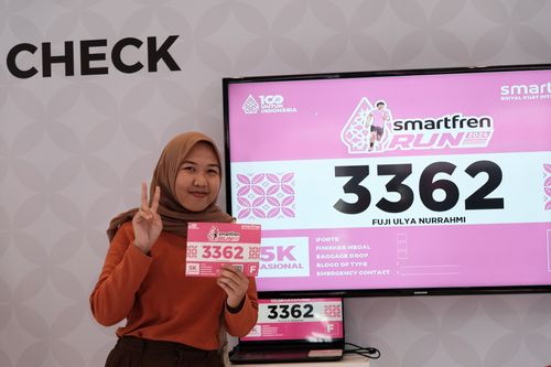 Race photo from Smartfren Run 2024
