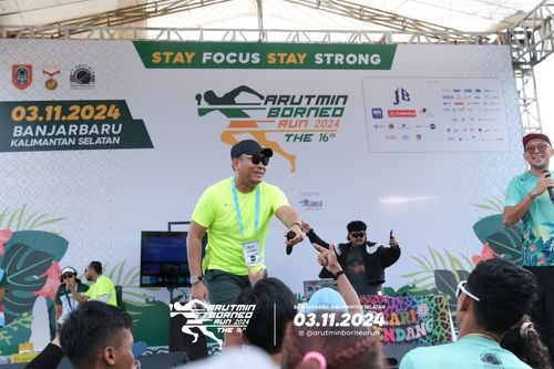 Race photo from Arutmin Borneo Run 2024