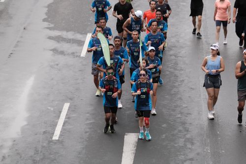 Race photo from Road to BAF Lions Run 2024